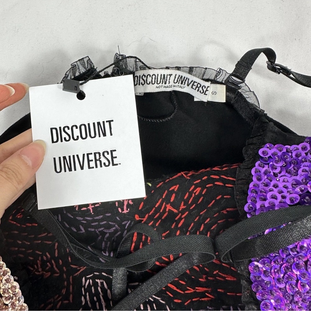 Discount Universe Dress Bodycon Looking For a Kiss Sequin Size Small NWT - Picture 2 of 12